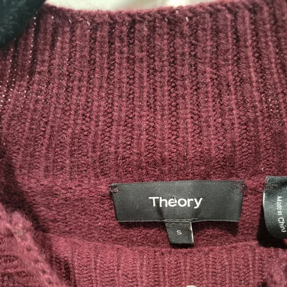 Theory Cashmere Mock Neck Top - Picture 4 of 6